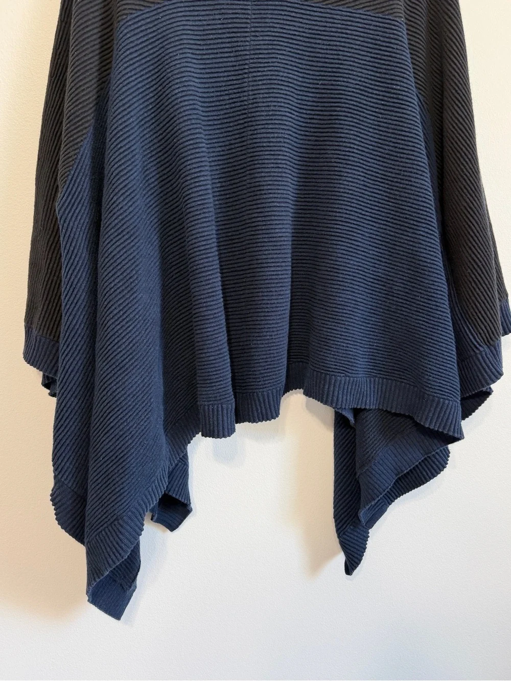 Lululemon Knit Ribbed Poncho Sweater One Size Fits All It All Lines Up Crewneck